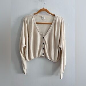 Garage Cream Button-Up Cardigan